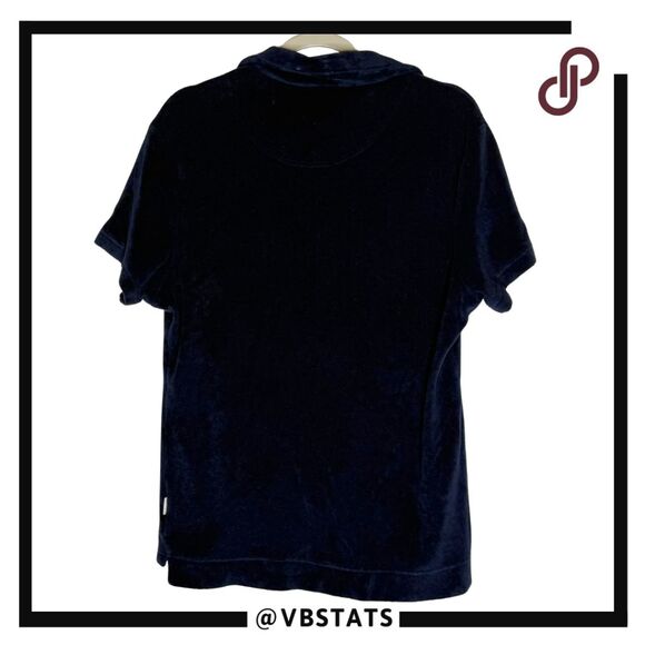 Orlebar Brown Mens Washed Tailor Fit Towelling Resort Polo Shirt Blue Size Large - Picture 6 of 10